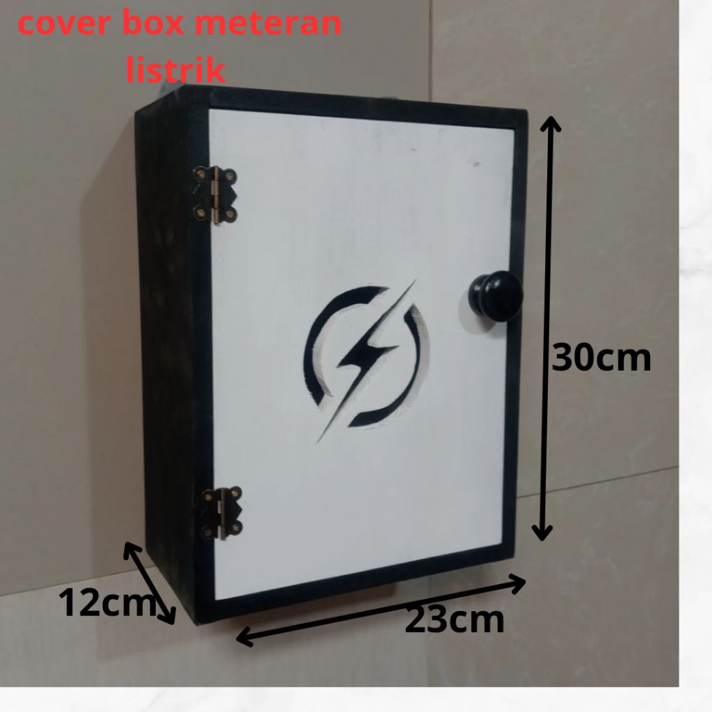 box cover meteran listrik | tutup pelindung meteran listrik pulsa kayu mahoni