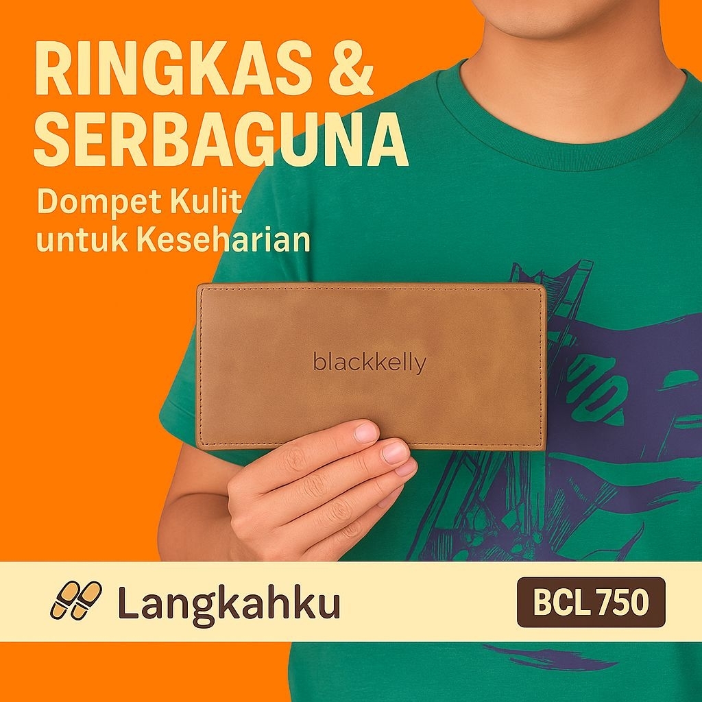 Dompet Pria Kulit Pedro Warna Coklat Desain Elegan Panjang & Tahan Lama – BCL 750