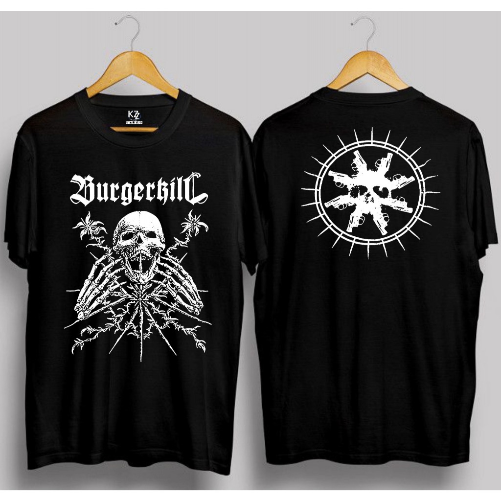 T-Shirt Band Burgerkill Arise Backprint / Kaos Musik Metal