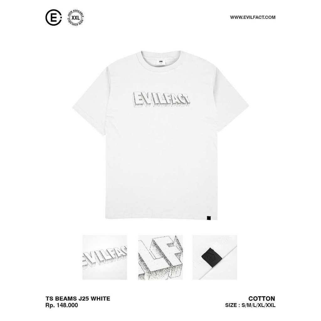 EVIL ARMY T-SHIRT - TS BEAMS J25 WHITE