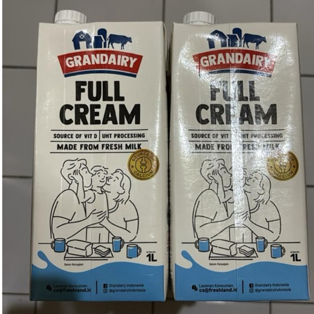 Susu Grandairy Full Cream 1 Liter