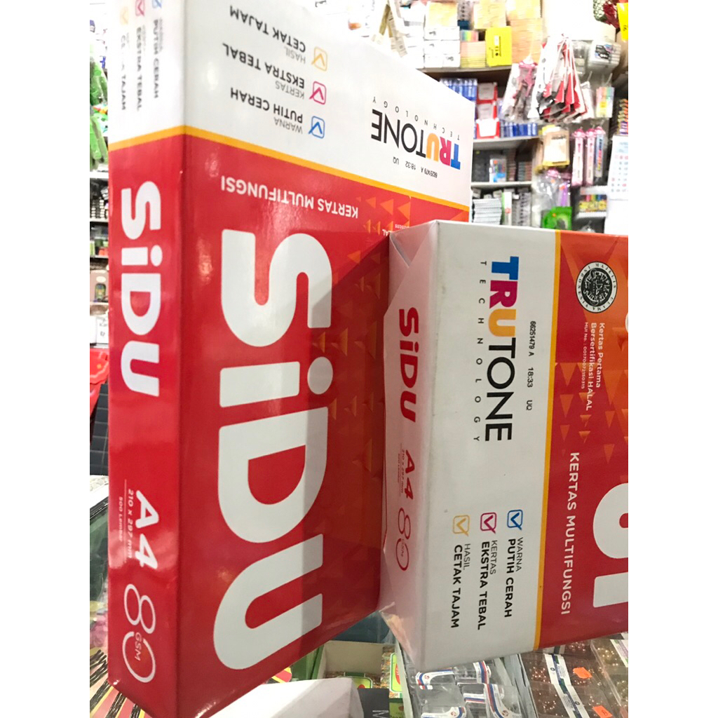 KERTAS HVS A4 SIDU 80GSM MERAH
