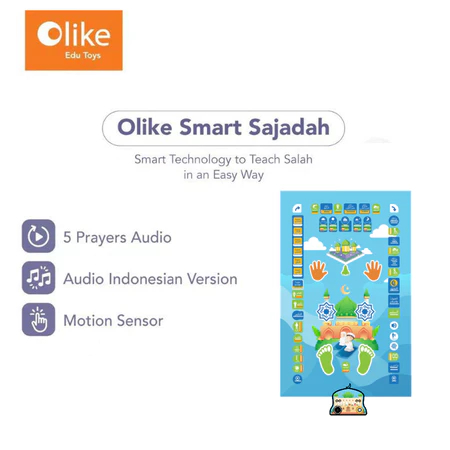 Olike Smart Sajadah Versi 2 / Sajadah Pintar Anak Belajar Sholat