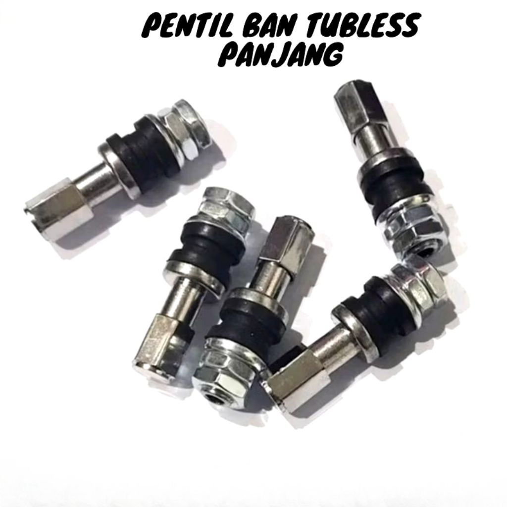 PENTIL BAN TUBELESS STAINLESS STEEL DRAT DALAM/COP PENTIL BAN TUBLES BESI CHROME PANJANG DRAT DALAM 