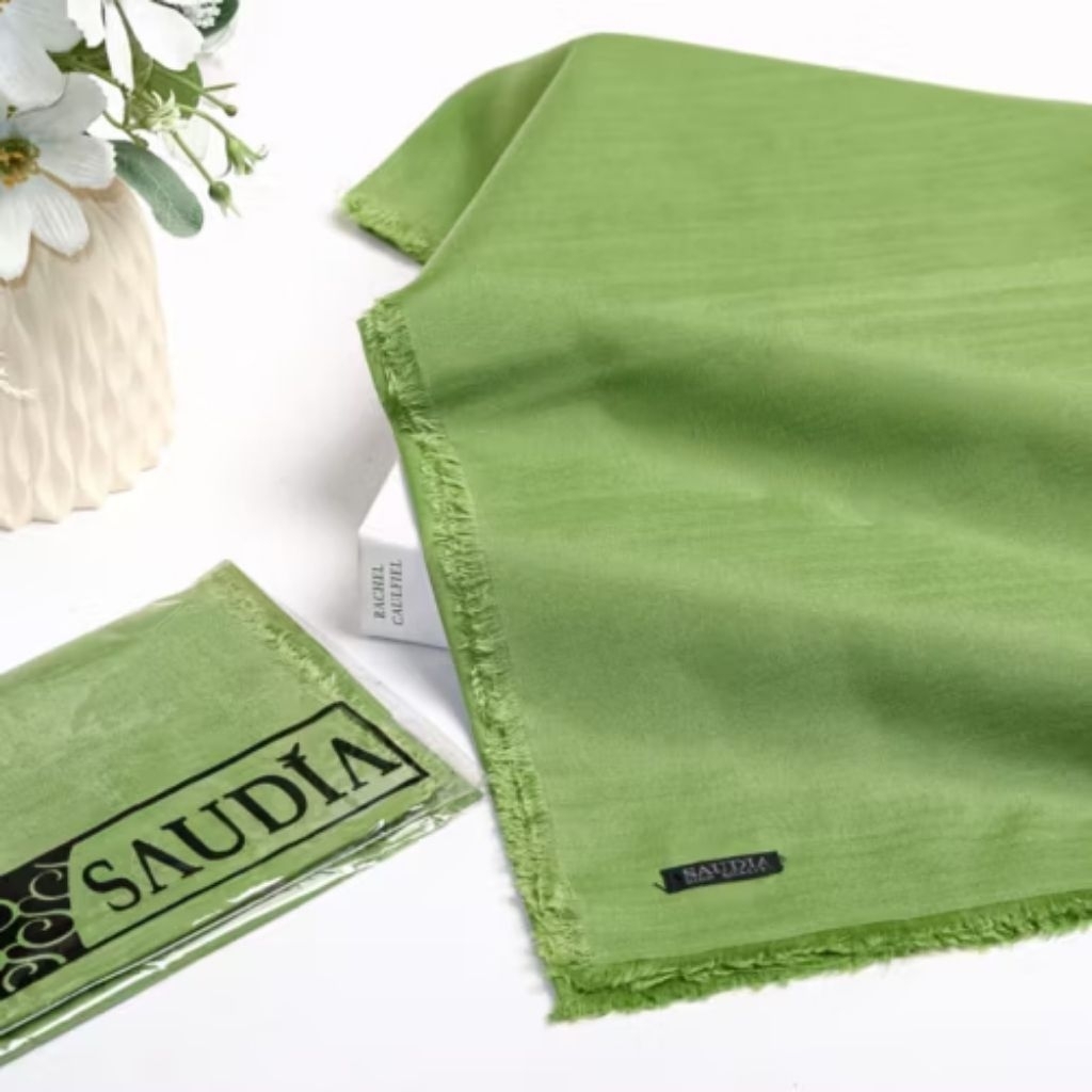 jilbab Saudia warna hijau Muslimat NU/ kerudung Muslimat NU polos