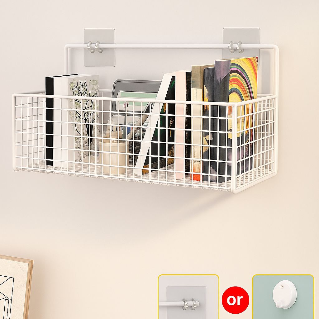 Rak Keranjang Besi Kamar Mandi, Rak Keranjang Besi Dapur, Rak Keranjang Serbaguna Besi Anti Karat ra