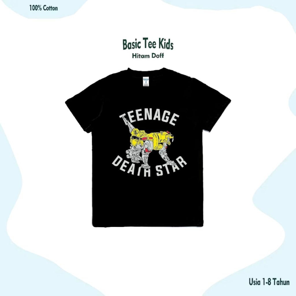 slwa-kids kaos anak unisex TEENAGE DEATH STAR kids