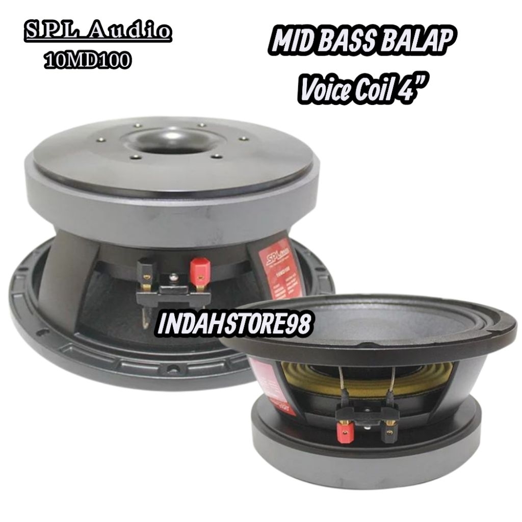 Speaker 10 Inch SPL 10MD100 Mid Bass Original Mid Balap SPL Audio 10MD100 Sub Mid