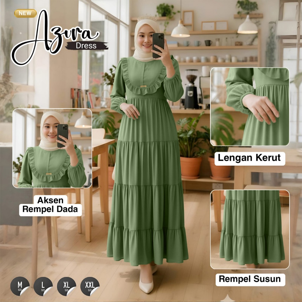 Gamis Wanita Crinkle Kekinian Korean Sytle - Gamis Wanita - Pakaian Muslim Wanita