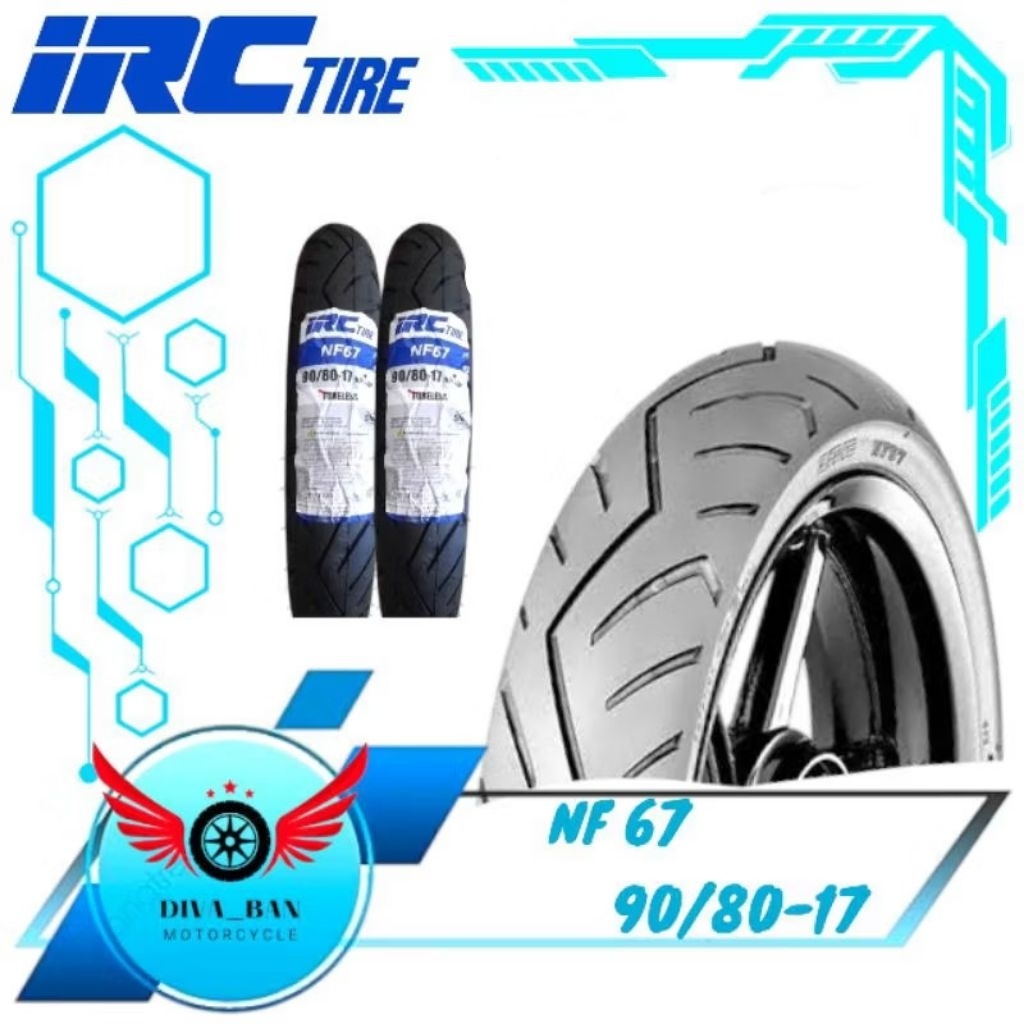 BAN TUBELESS IRC NF 67 90/80-17