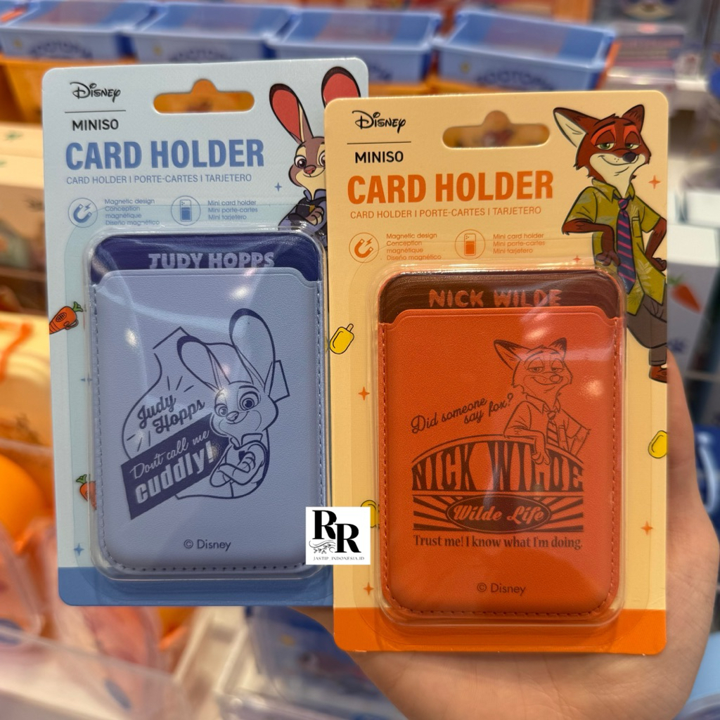 Miniso x Zootopia - Dompet Kartu / Disney Zootopia Collection Magnetic Card Holder (Nick / Judy)