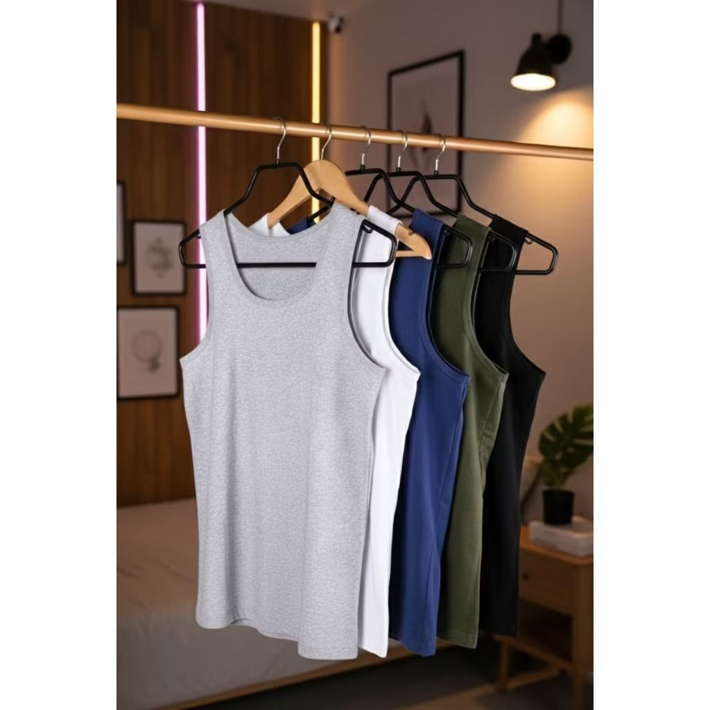 Singlet polos pria dewasa l Kaos Dalam Pria Polos l Singlet Polos Pria Premium l Kaos Singlet Polos 