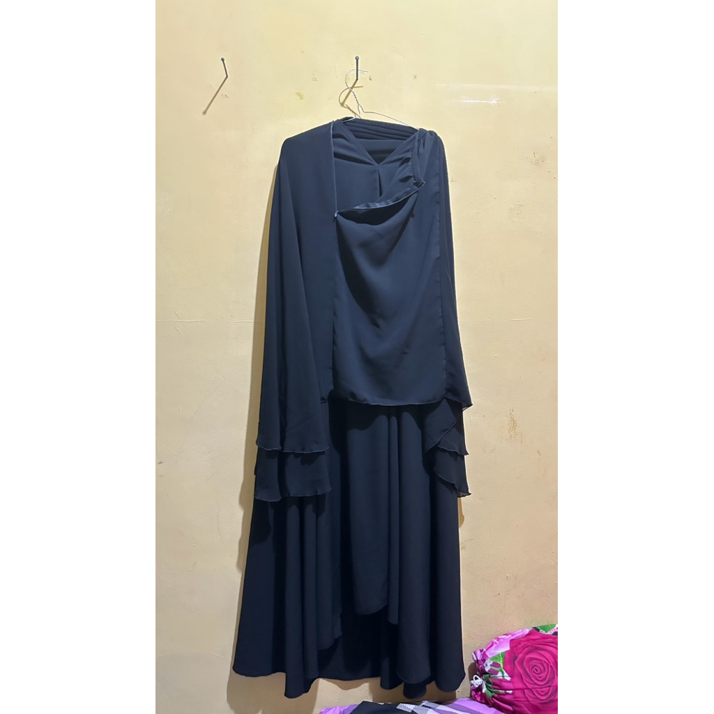 preloved jilbab safar purdah 2 layer