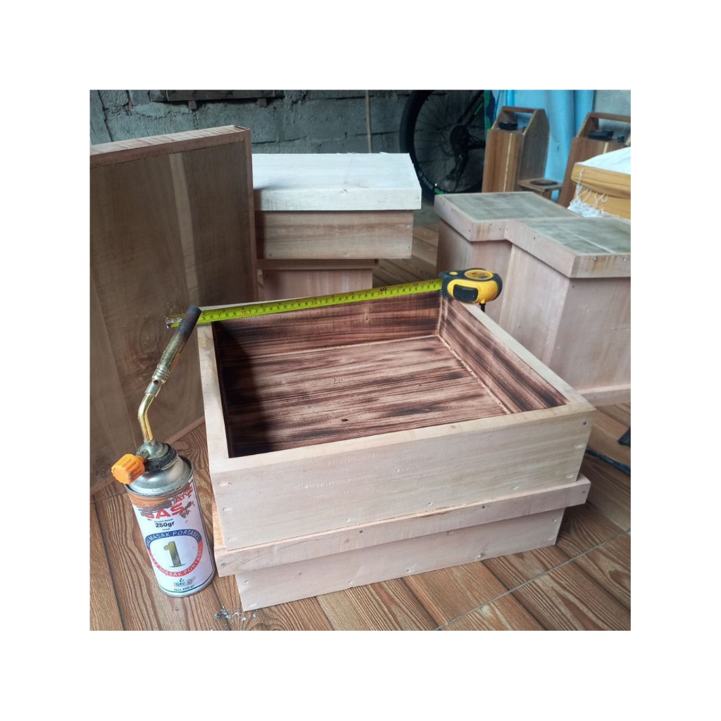 toping itama toping kelulut bahan mahoni full bakar dan sudah ada plastik