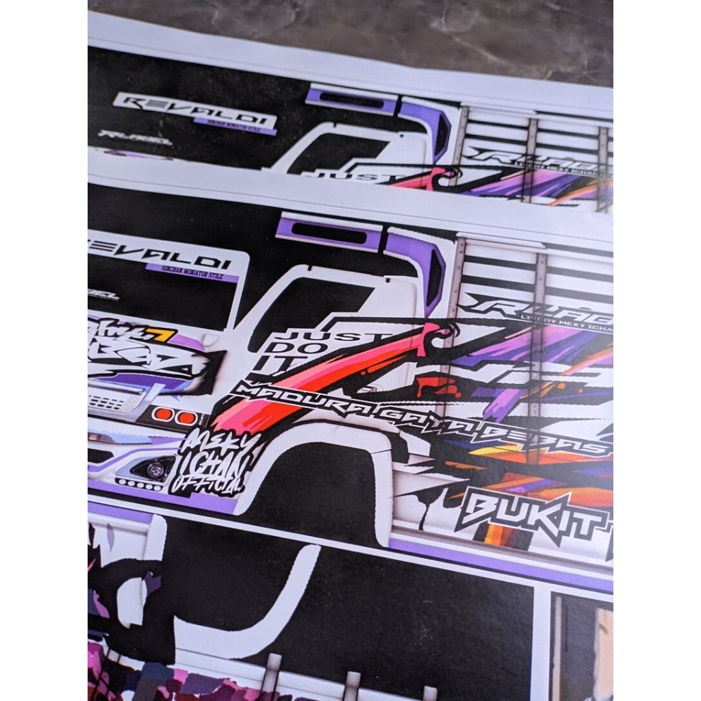 Pola Stiker Truk Wahyu Abadi 2 Mbois Rero Design erbaru Viral