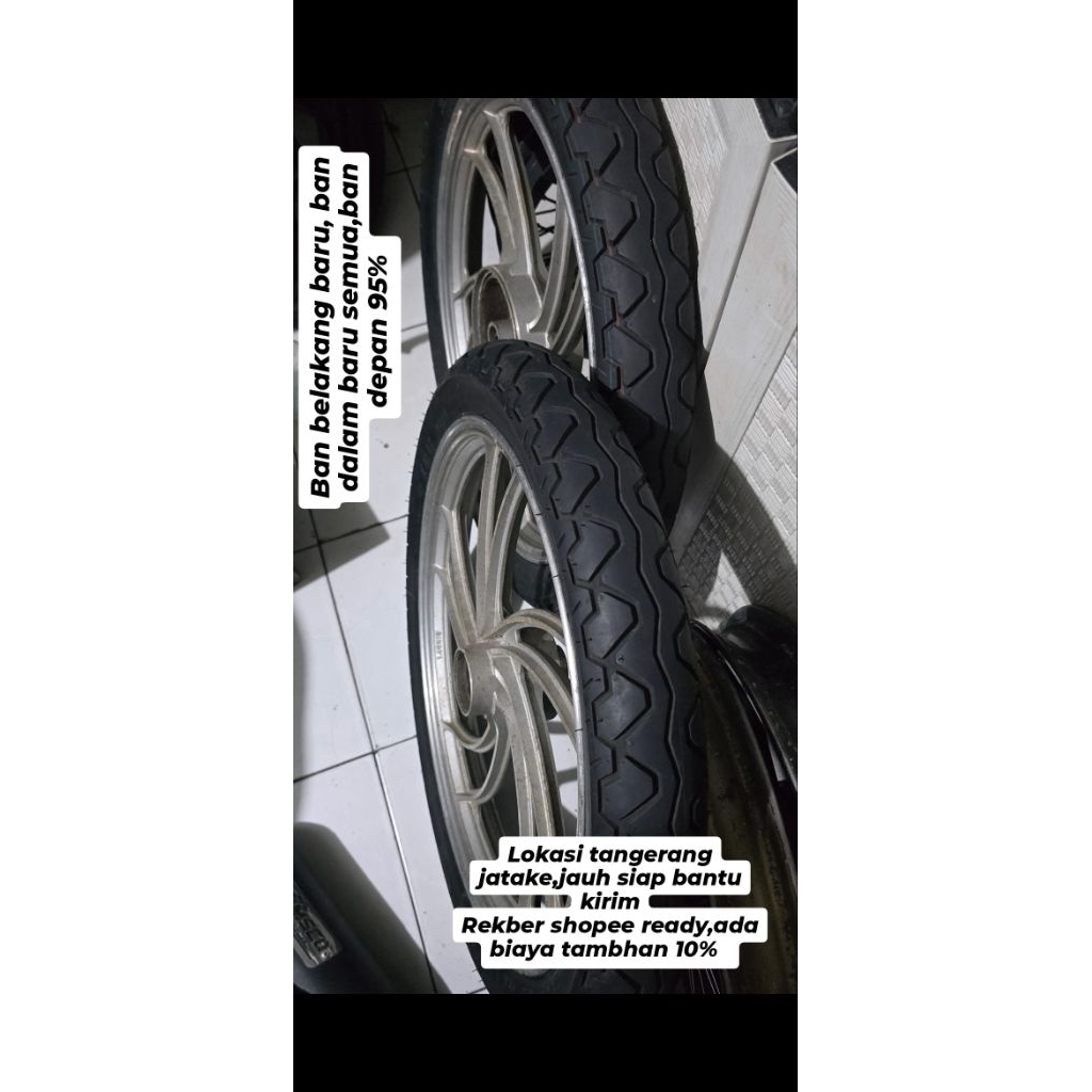 velg model cefiro RX king RX z RX s RX k . ukuran 18.160 rata . bekas