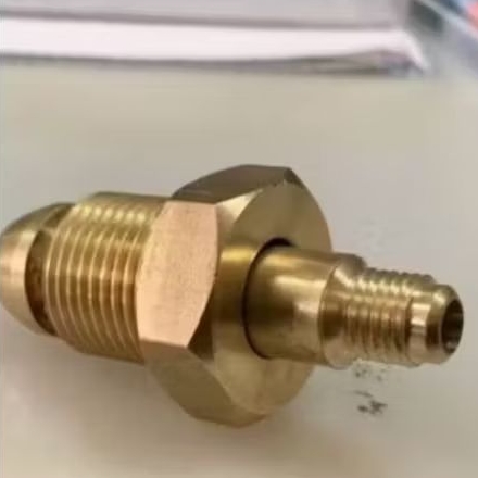 Nepel nitrogen N2 masuk manifold / Nepel botol nitrogen N2