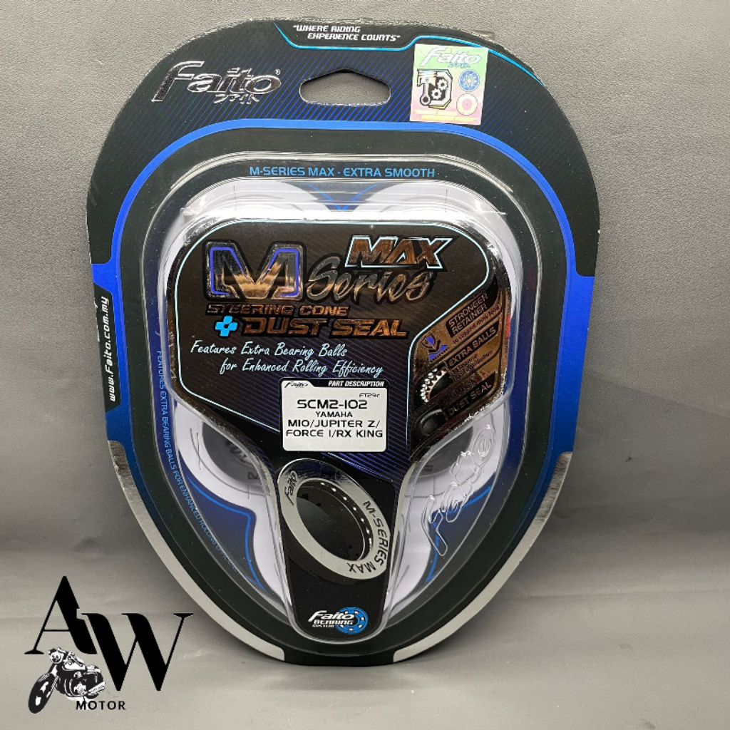 BEARING KOMSTIR FAITO M SERIES MAX EXTRA SMOOTH YAMAHA RX KING MIO JUPITER F1ZR  MIO M3 MIO J