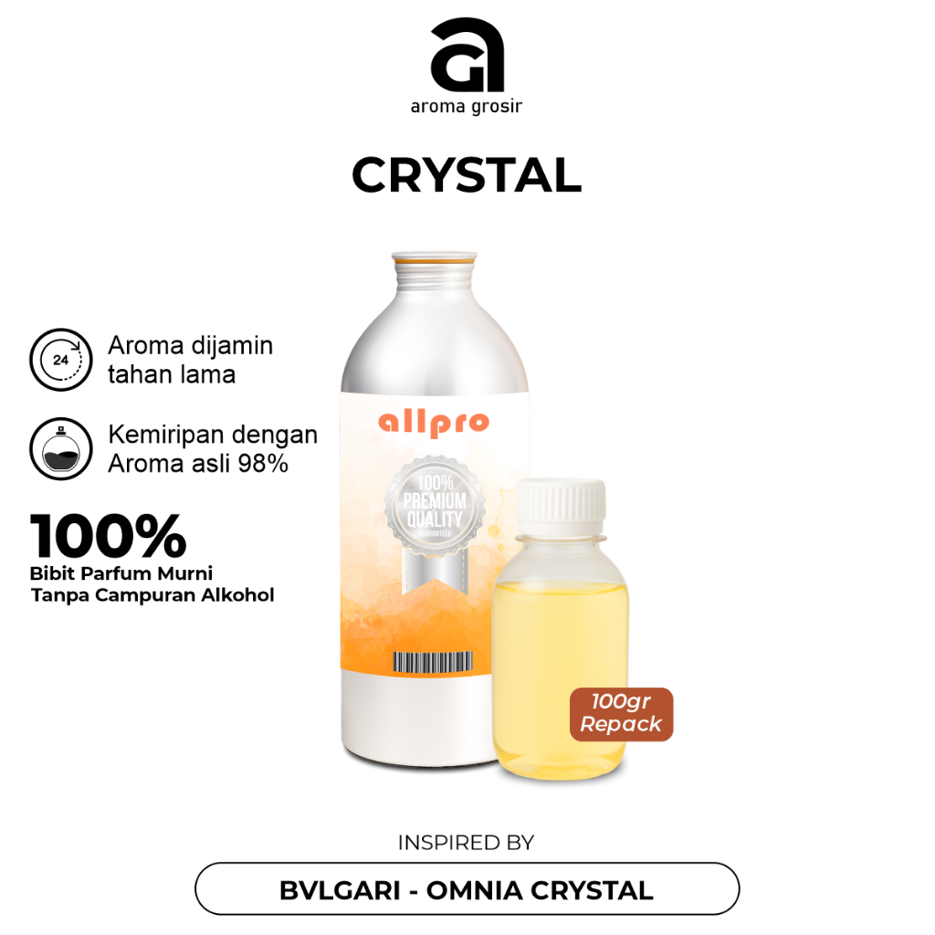 BIBIT PARFUM ALLPRO CRYSTAL INSPIRED BY BVLGARI - OMNIA CRYSTAL