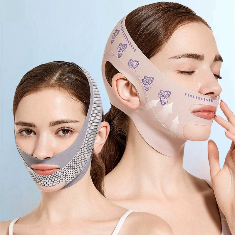 Sabuk Pelangsing Wajah V Line Tanpa Bekas / V Shape Slimming Face Penirus Pipi Wajah / 3d V Shape Fa