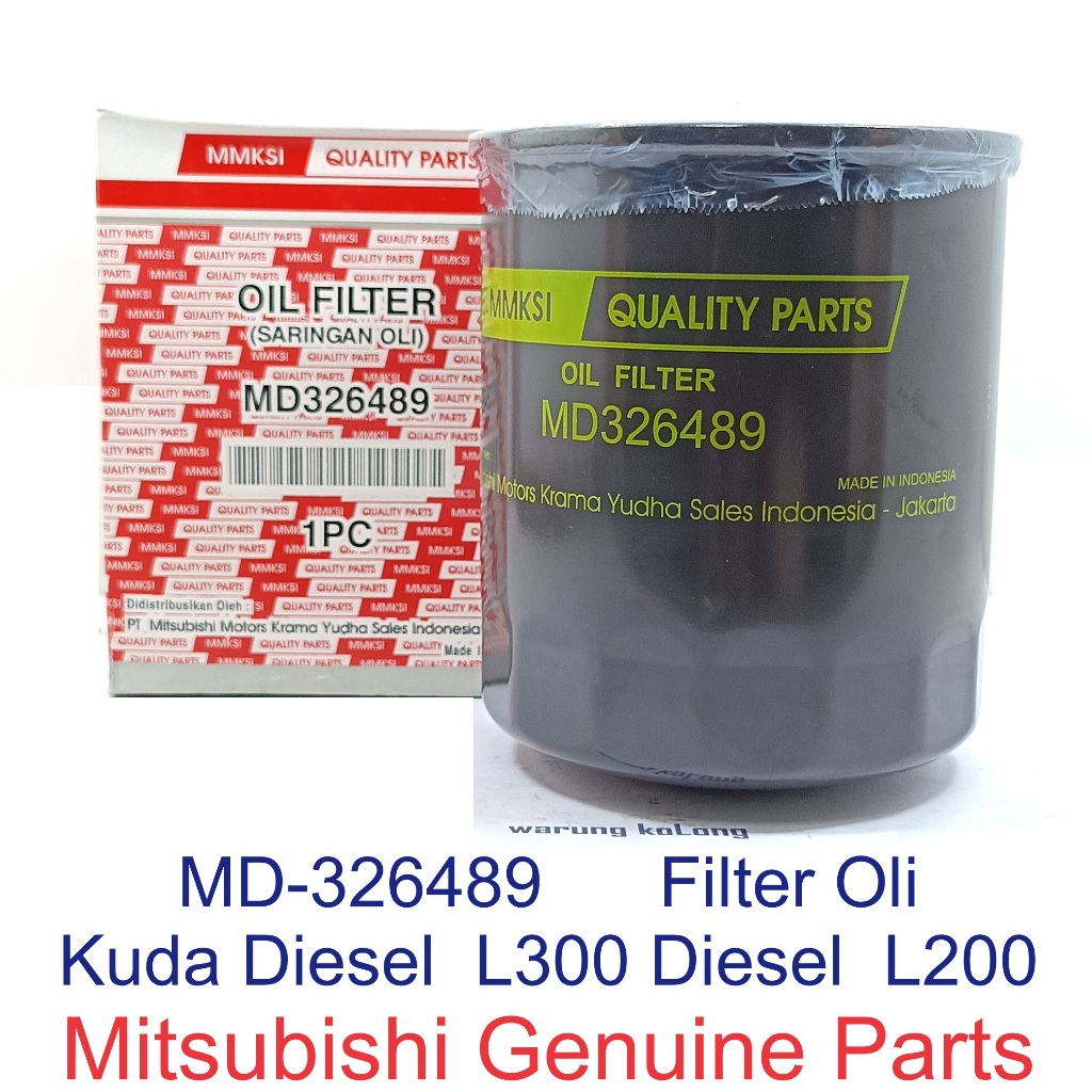 Filter Oli Kuda Diesel L300 Diesel L200 Strada MD326489 suku cadang asli Mitsubishi Genuine Parts oi
