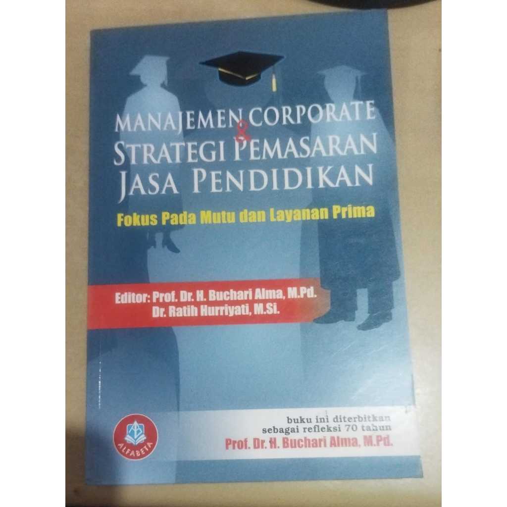BUKU ORIGINAL MANAJEMEN CORPORATE & STRATEGI PEMASARAN JADA PENDIDIKAN / ALFABETA