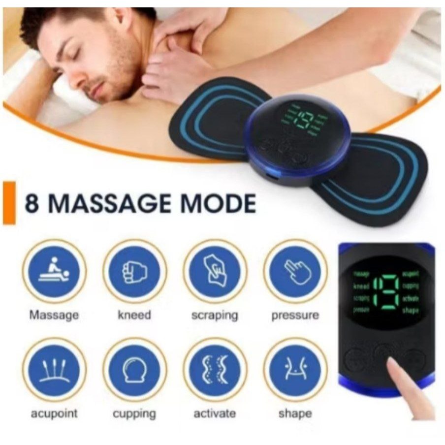 Tempelan Alat Pijat Leher Pad Gel Terapi Listrik