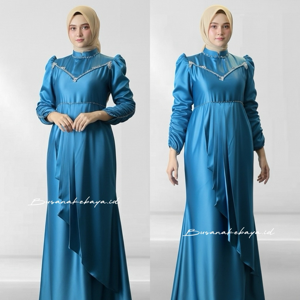 TERBARU Ghania Dress Lipat Kekinian Baju Kondangan Simple Dan Elegan