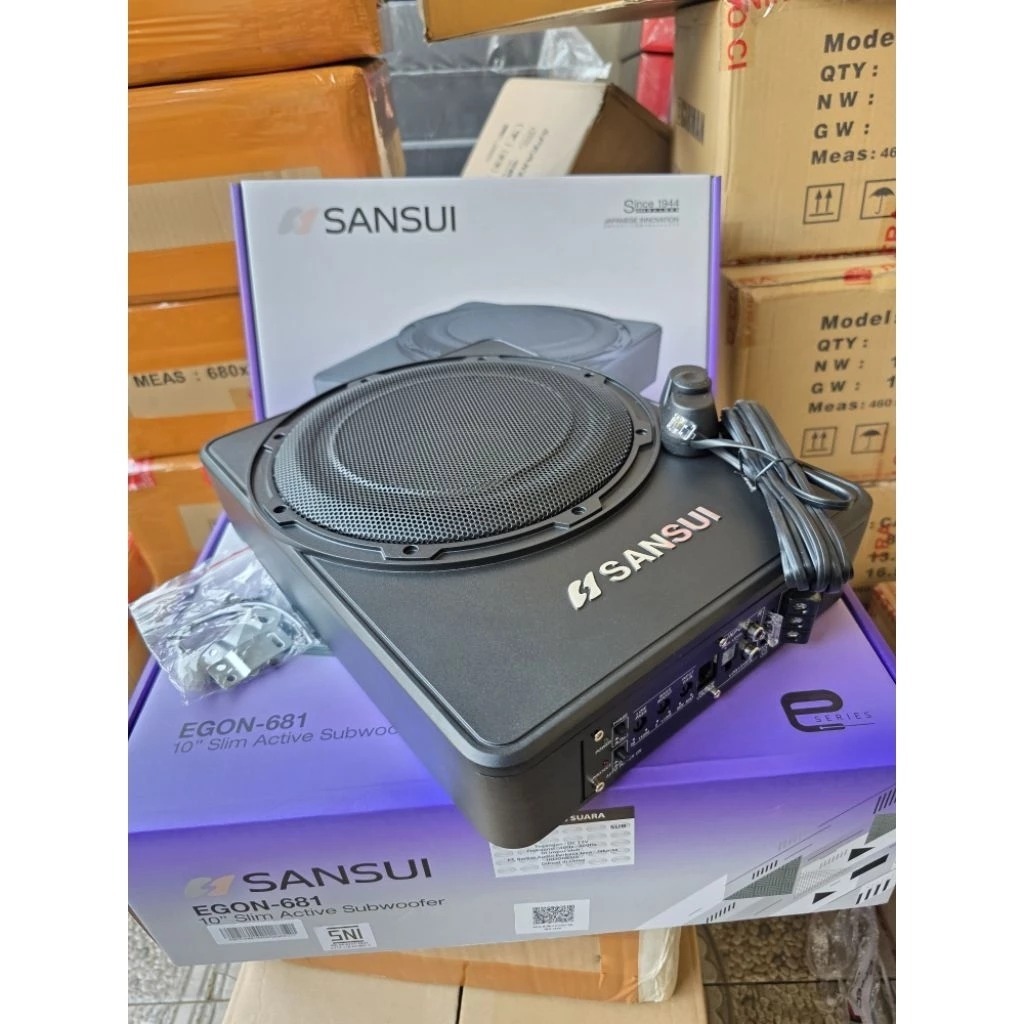 Subwoofer Kolong Sansui 8 inch dan 10 inch / Sub Kolong Mobil / Sansui EGON 681