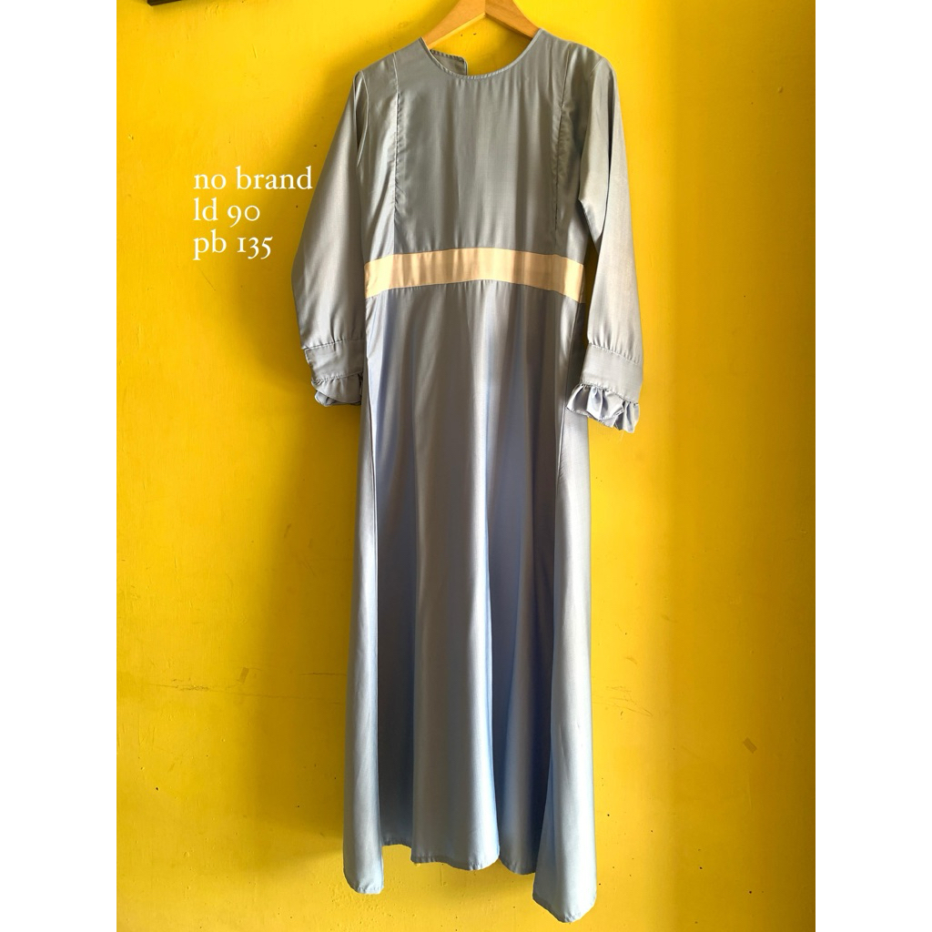 PRELOVED GAMIS SOFT BLUE BIRU MUDA BALOTELI