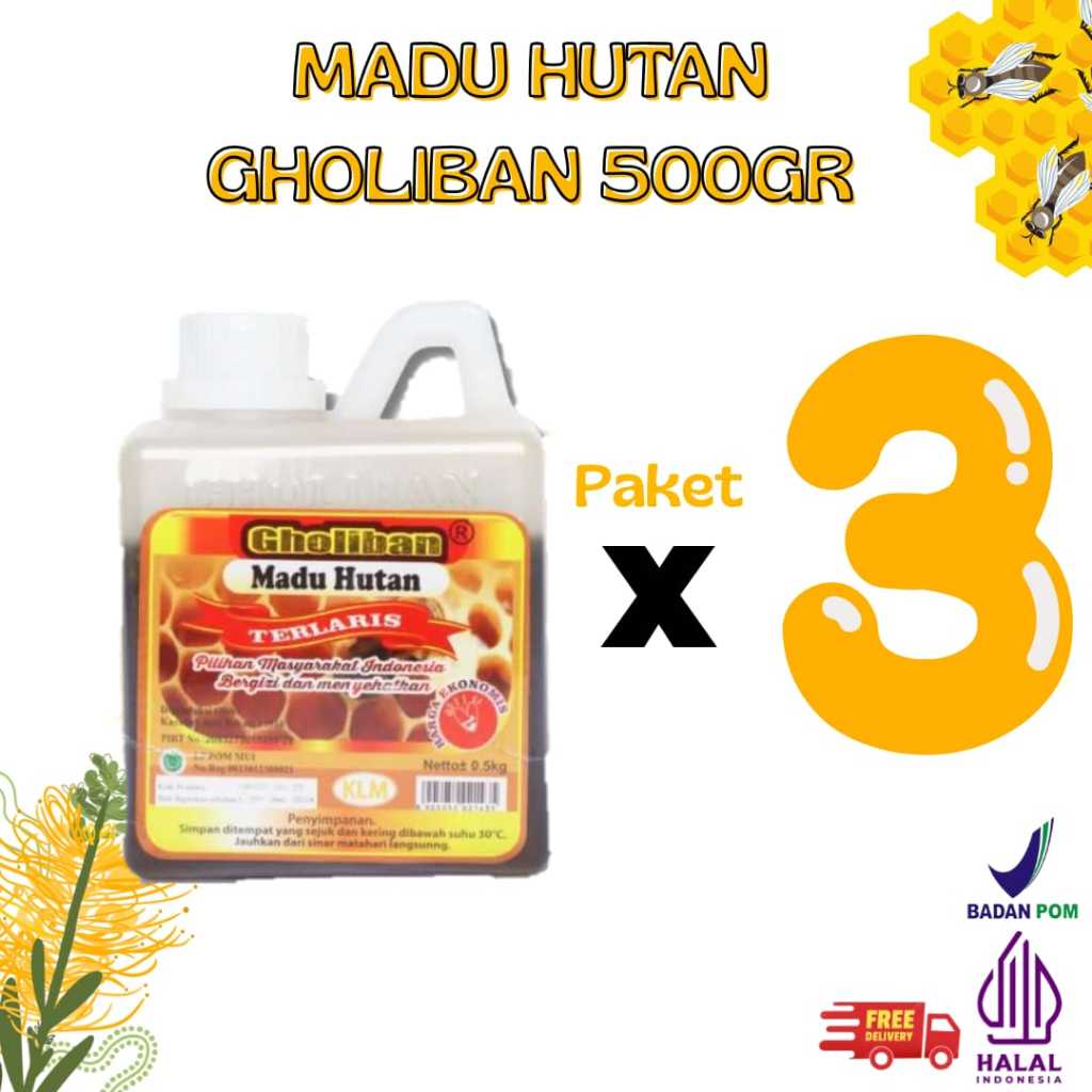 Madu Hutan Gholiban Asli Kalimantan - Madu Gholiban 500g asli 100%