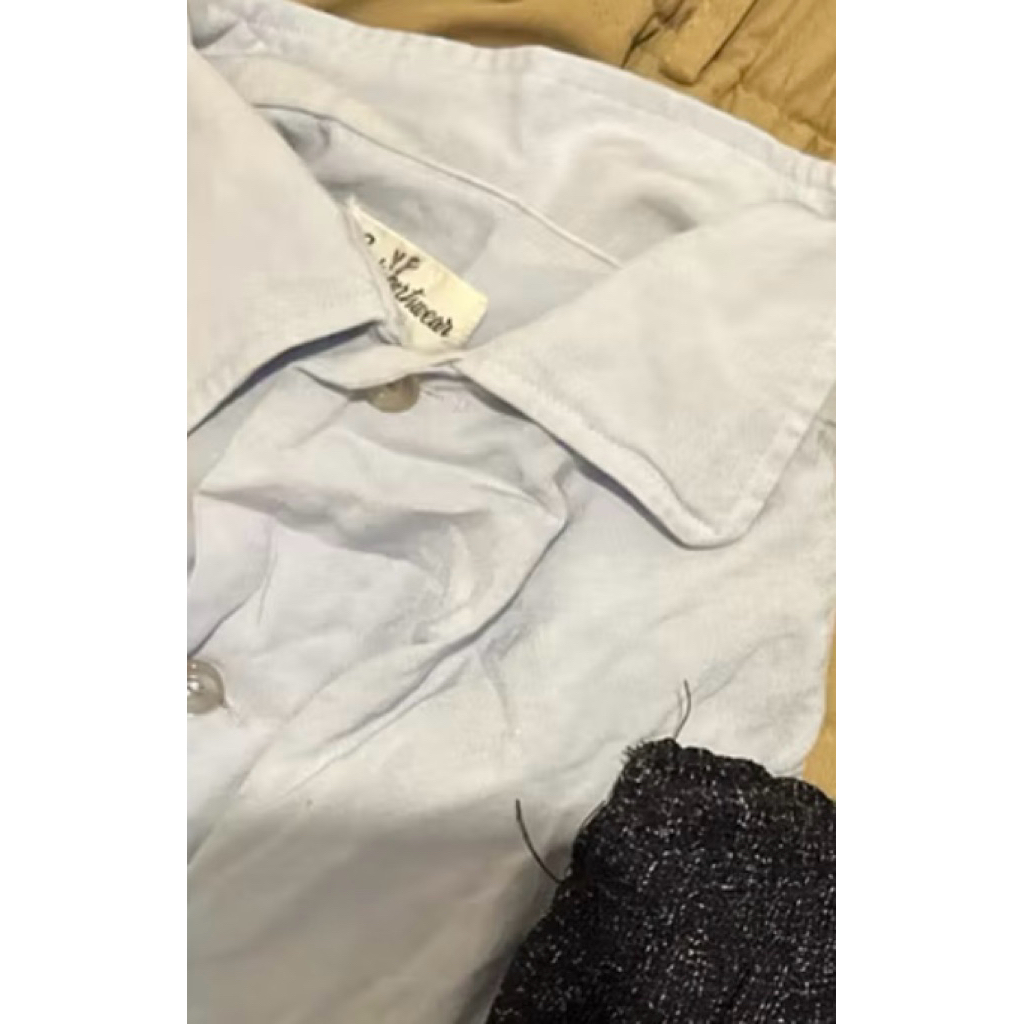 kemeja soft blue
