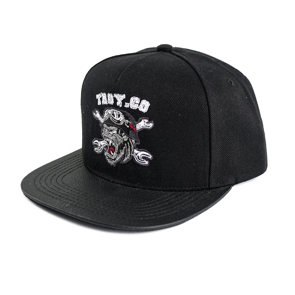 [Free Box] Troy Company Snapback Cap Gorilla - Topi Hitam Snapback SND 3393