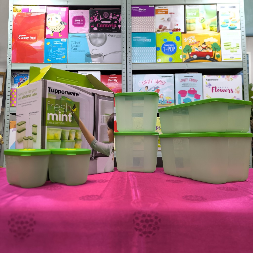 Tupperware Fresh Mint Collection | Wadah Penyimpanan