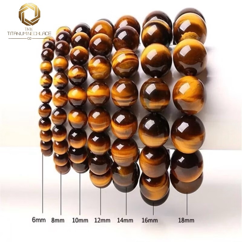 TitaniumNecklace GELANG BATU BIDURI SEPAH MATA HARIMAU TIGER EYE ASLI ORIGINAL