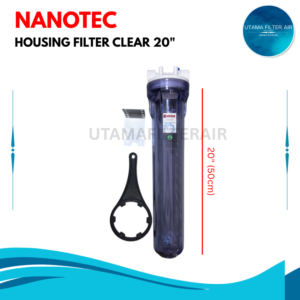 Housing Filter Air Nanotec 20" 20 inch Clear