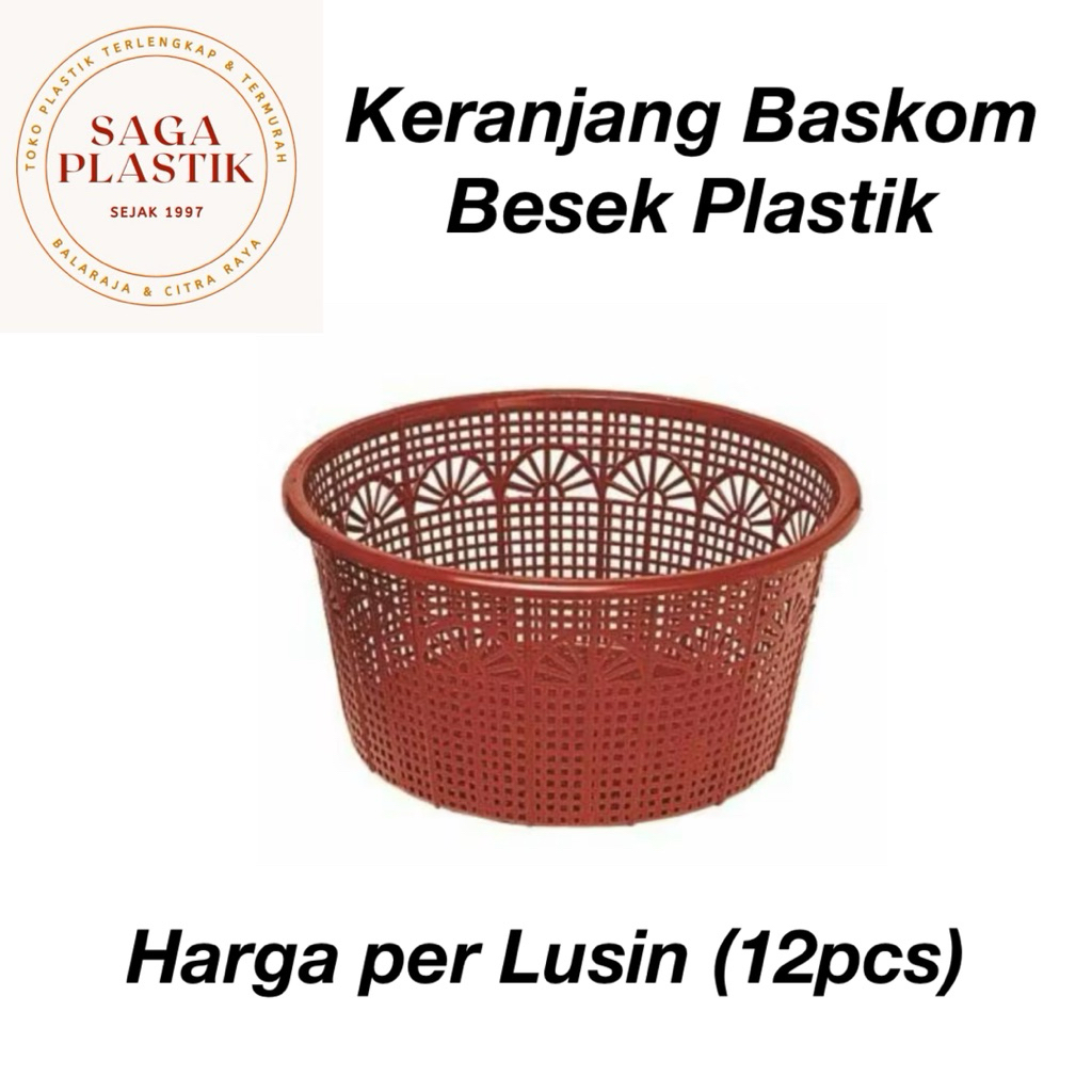 Keranjang Besek Plastik / Baskom Plastik Harga Per Lusin