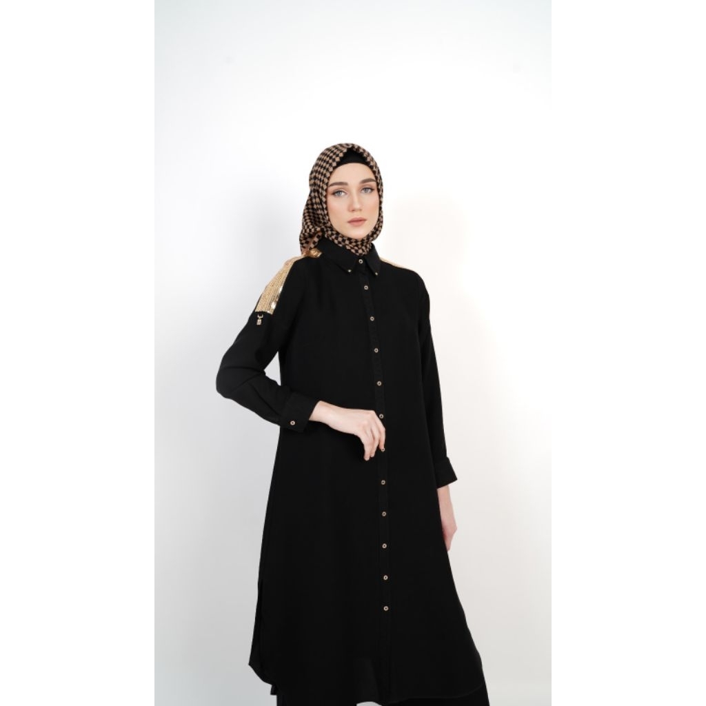 Tunic Hikmat Preloved Size S B8810 Black