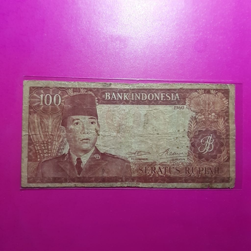 uang kuno 100 rupiah sukarno