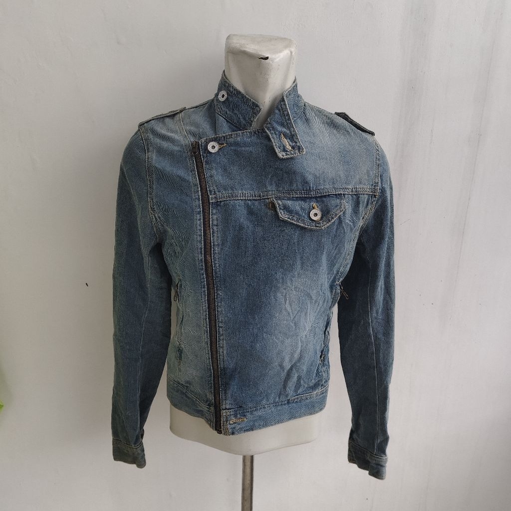Zara Man Biker Jacket Jeans