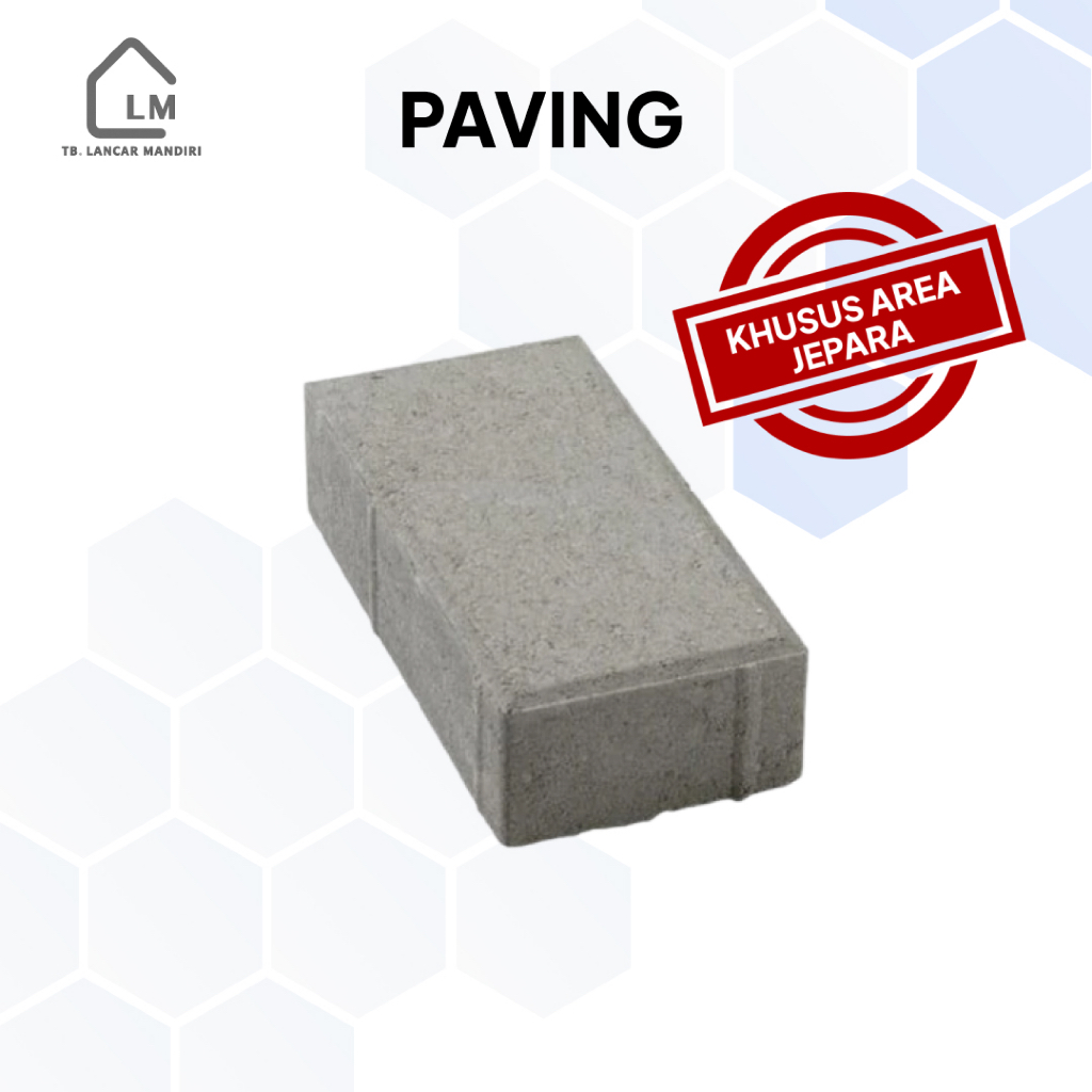 Paving Khusus Area jepara. Per Meter (isi 25 kotak)