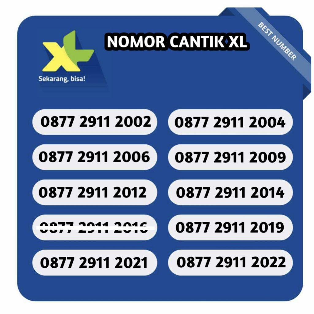 NOMOR CANTIK XL & AXIS SERI TAHUN