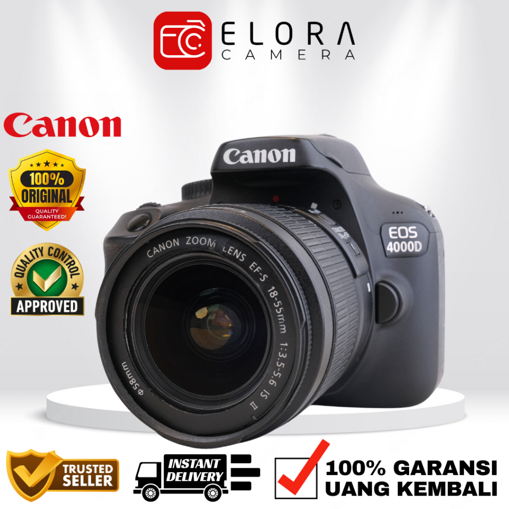 Canon EOS 4000D Kit 18-55mm / Kamera DSLR Canon EOS 4000D Kit 18-55 mm / Canon 4000D 4000 D Kit