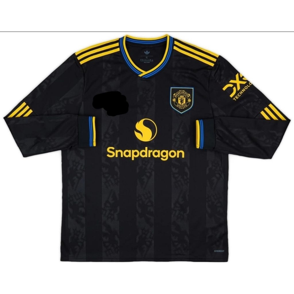 Jersey Kaos Baju Sepak Bola Dewasa MU Man Mancester Manchester Utd United Home Away 3rd Third Hitam 