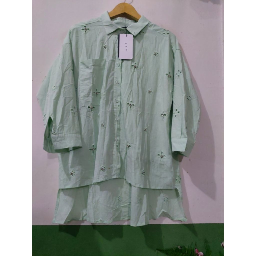 atasan kemeja katbol mata by LFY (rijek)