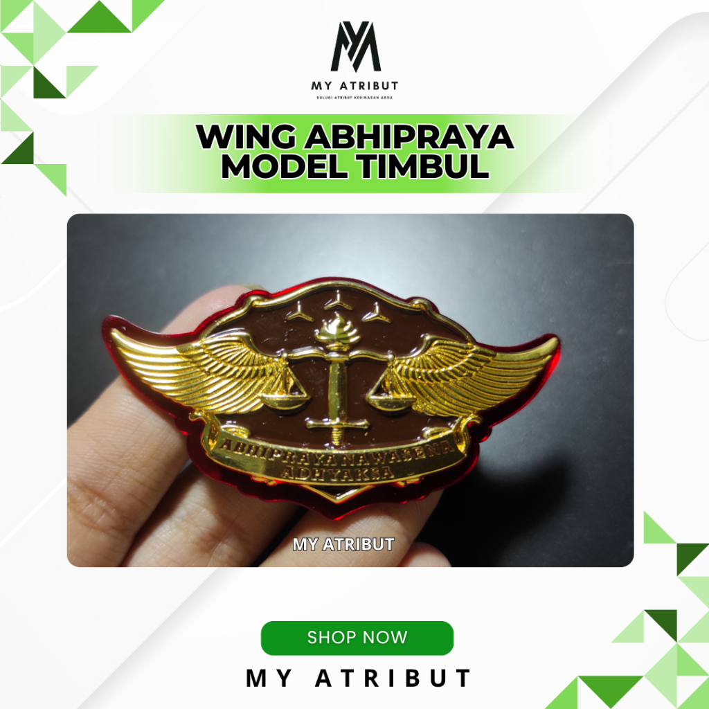 [Model Timbul] Wing Abhipraya Nawasena Adhyaksa | Pin Kejaksaan RI