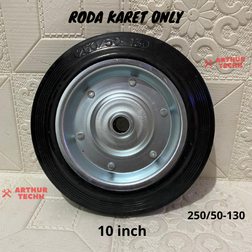 Roda Karet Wheel Only Trolley Etalase Lori 10" Inch XpTool