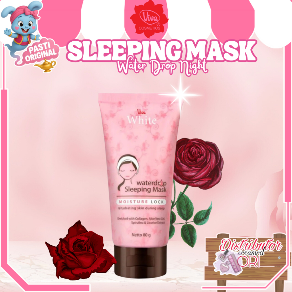 ORIGINAL VIVA Waterdrop Sleeping Mask Netto 80g (White cream)