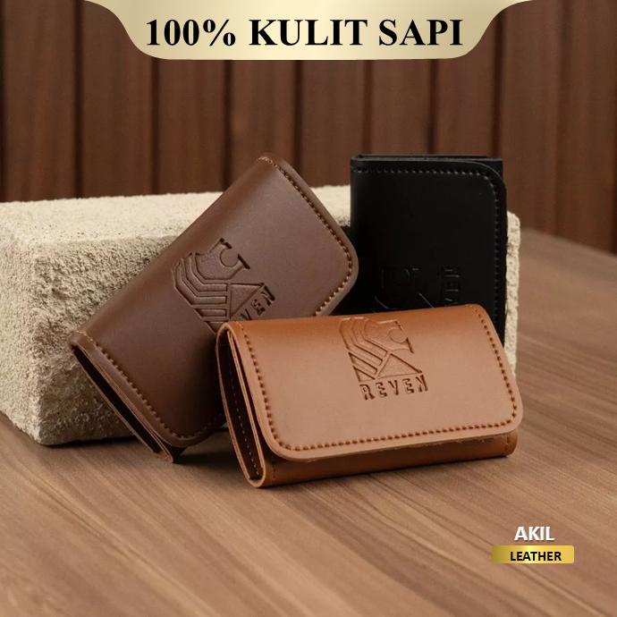 Gantungan Dompet Stnk Kunci Mobil Motor Hp Kulit Sintetis Premium Exclusive Pria Keren