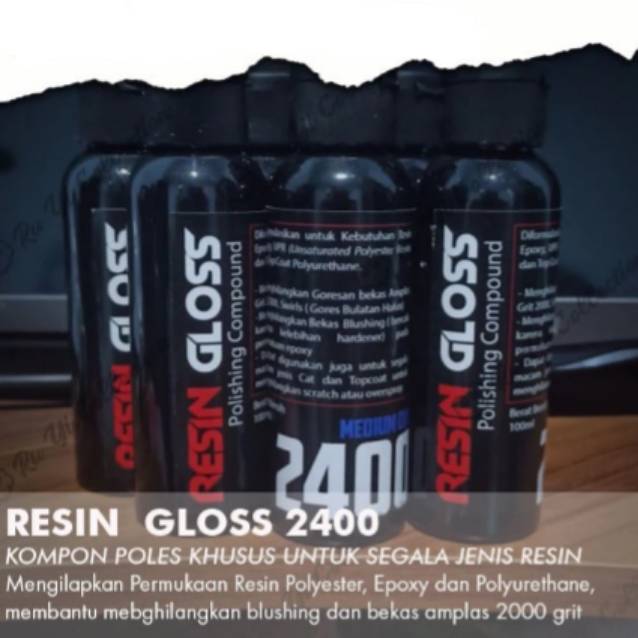 RESIN GLOSS 100ml RESIN KILAP / OBAT POLES Resin Gloss Polishing Compound